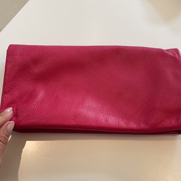 Gently used Jennifer Haley fushia pink clutch - Picture 4 of 4